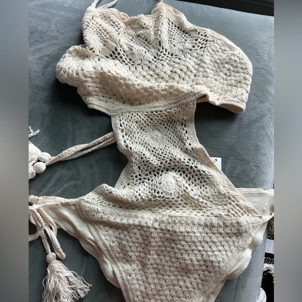 Crotcheted one piece